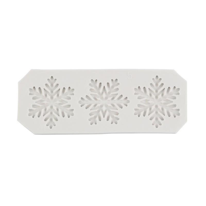Christmas Snowflake Silicone Molds for Cake, Chocolate, DIY Baking & Decoration