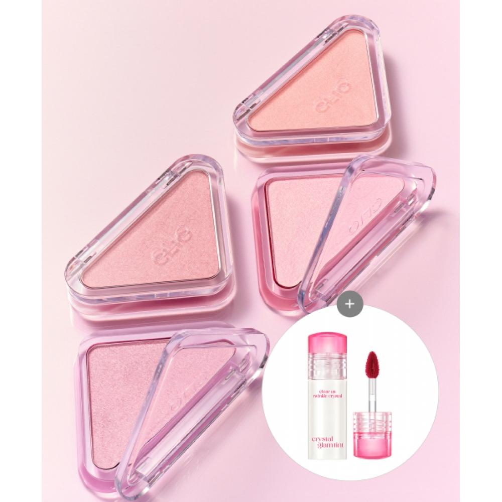 Clio Essential Blush Tab [gift] Glam Tint Mini S204 HYPERLOVE/M106 Muted Berry