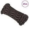 Vidaxl Linka Żeglarska, Czarna, 4 Mm, 25 M, Polipropylen