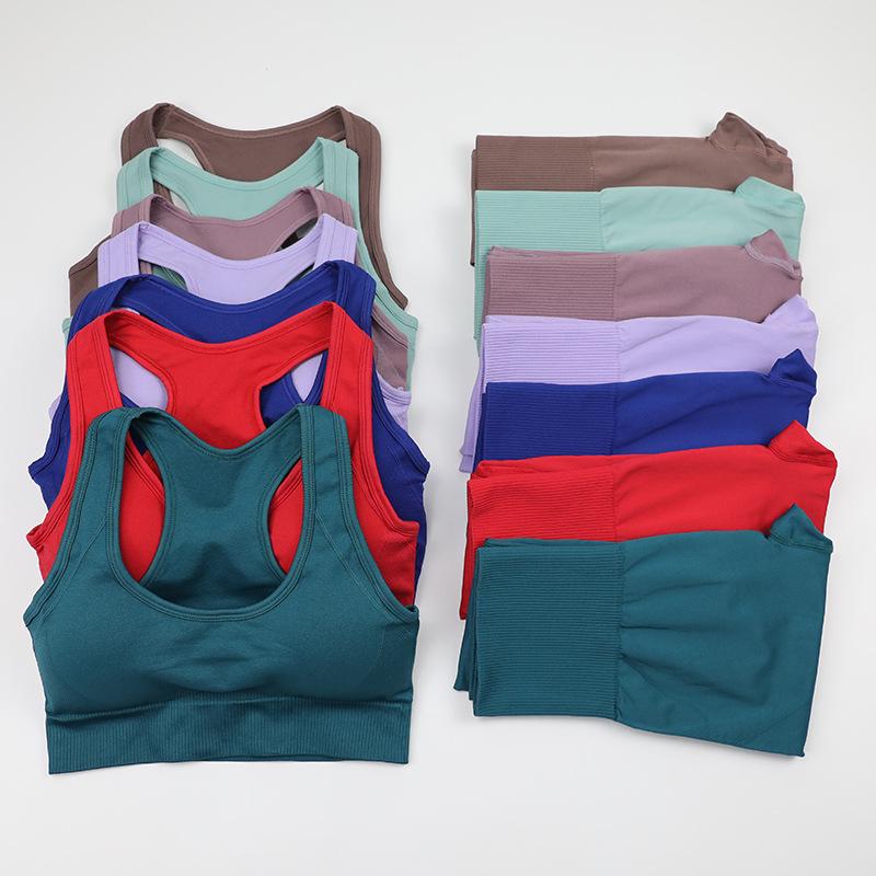 Conjunto de Yoga y Fitness de Nailon Sin Costuras para Levantamiento de Cadera