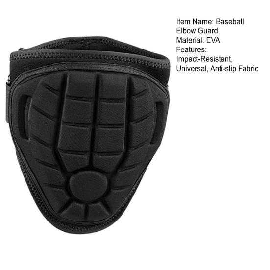 Baseball-Ellenbogenschutz für Jugendliche und Erwachsene, verstellbare Schlag-Ellenbogenschützer, Schutzausrüstung für Baseball- und Softballspieler