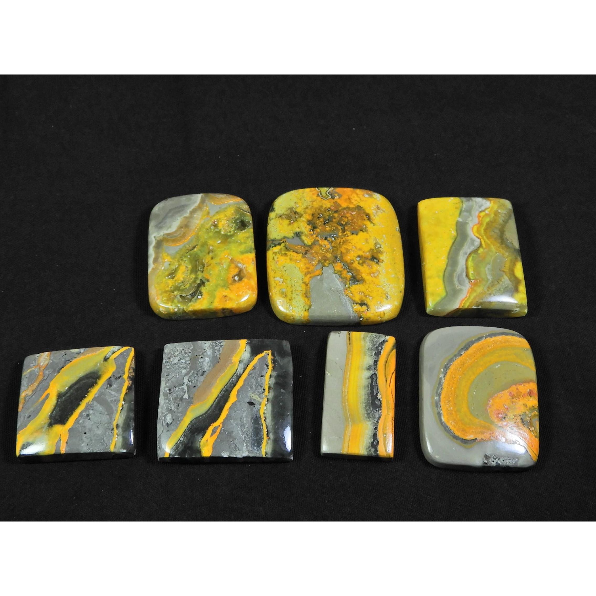 

13X24-27X31ММ Натуральный Яшма Шмель Микс Кабошон Свободный Драгоценный Камень 7 Шт. Лот С-104