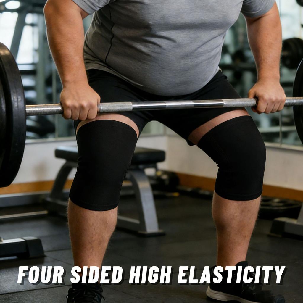 Summer Air-Conditioned Room Knee Pads Enlarged And Fattened Fat Sister 100Kg Warm And Cold-Proof Upgraded Large-Size Sports Knee Pads