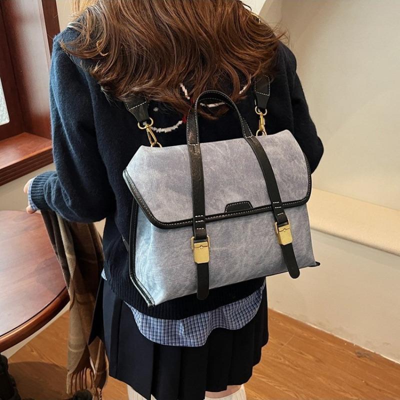 Large Capacity Bag Women's Winter New Retro Handbag Commuter Bag Shoulder Crossbody Double Shoulder Women's Bag