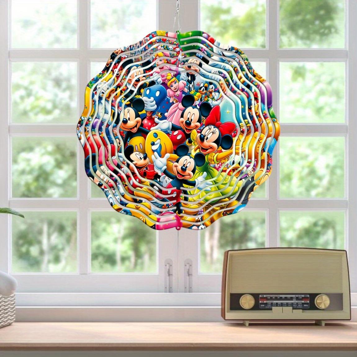 

Disney Микки Маус и Друзья Богемская Музыка Ветра 9,84 Дюйма Металлический Подвесной Декор для Окна Двери Сада Балкона Вращающийся Крючок Подарок 01A