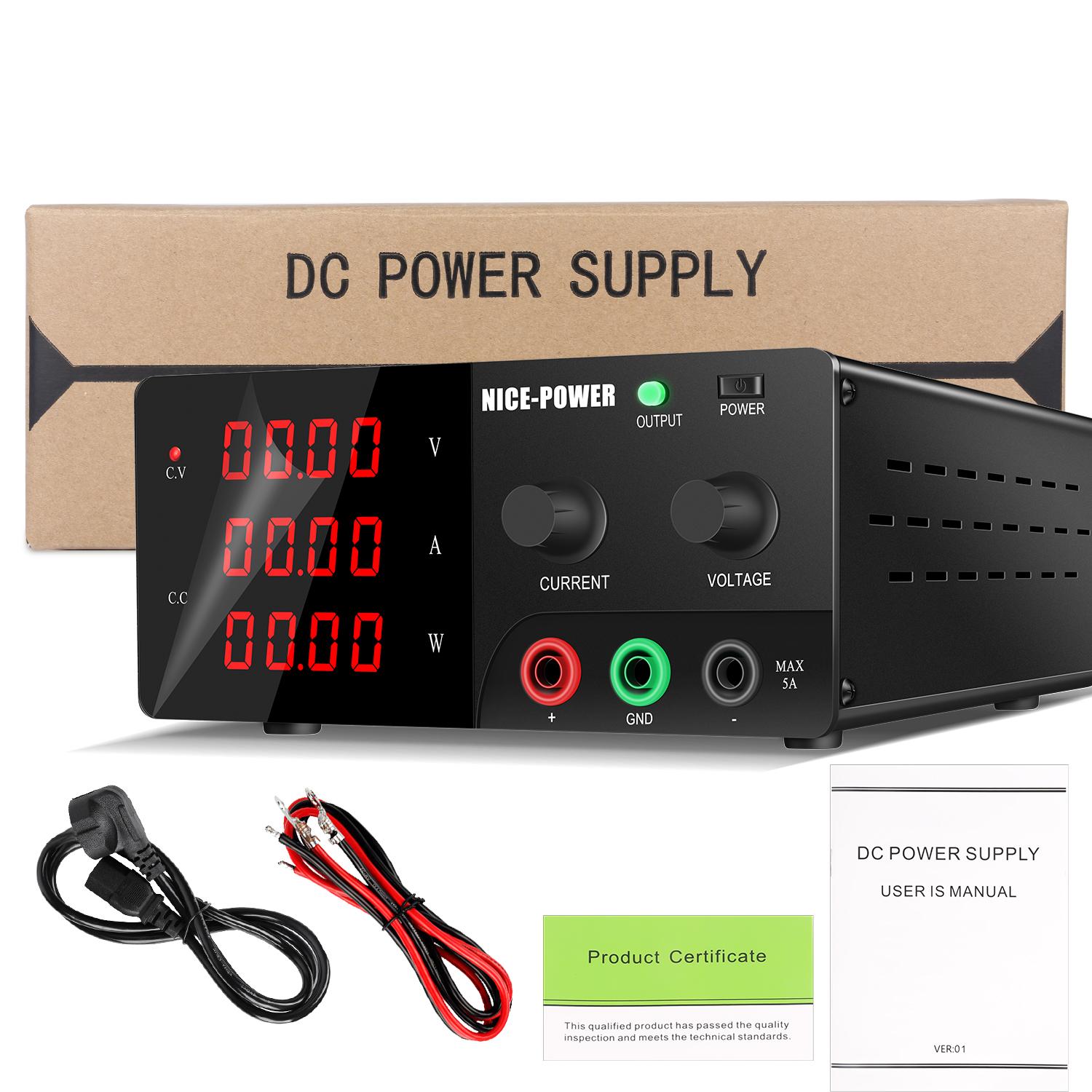 

Power Supplies NICE-POWER Lab Grade Stable DC Power Supply Output Switch 0-20V 0-3A For Mobile Phone Repair & Debugging R-SPS2003