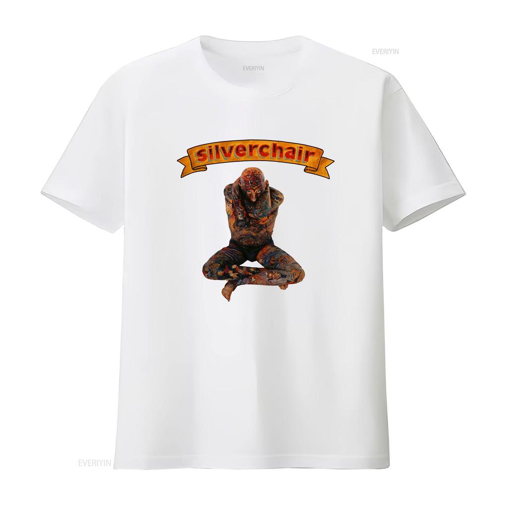 Silverchair T Shirt vintage Washed Breathable fashion designer clothes homme Comfortable Versatile Stylish Slightly Soft Unisex