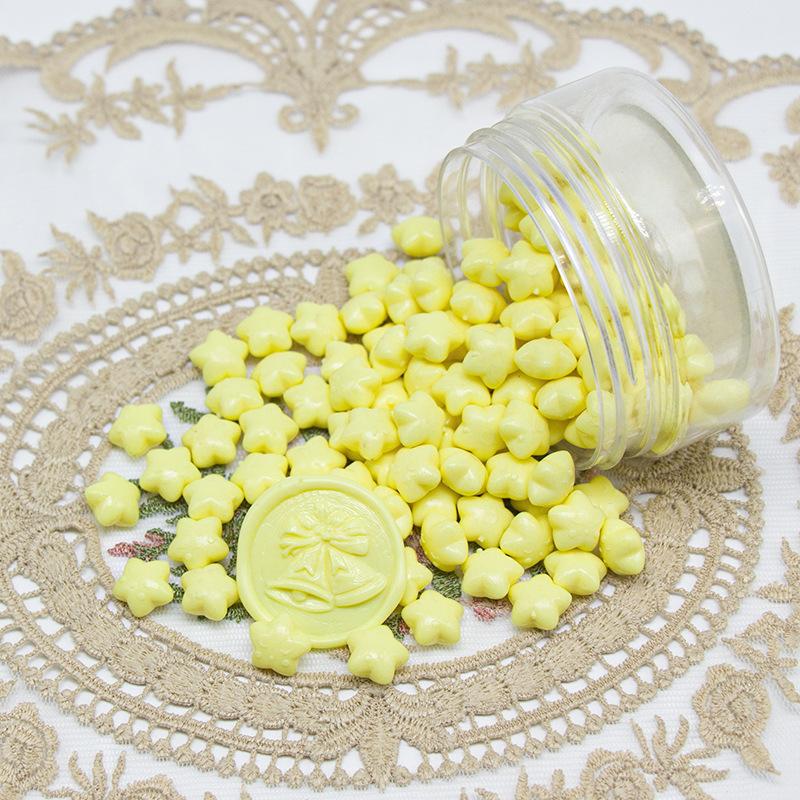 1000g Macaron Series Star Enamel Wax Grains Cute Style Wax Material DIY Greeting Card Party Invitation Decoration Supplies