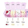 3 Pcs Pill Box Iser 7 A Day Pill Dispenser Stora C