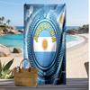 Asciugamano da Spiaggia Stampa Calcio Argentina Asciugatura Rapida Super Assorbente Morbido Asciugamano da Bagno per Nuoto Spiaggia Viaggio Souvenir Regalo per Fan