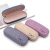 Fashion Glasses Case Hard Shell Linen Fabrics Eyewear Cases Cover Protective for Men Women Sunglasses Eyeglasses Glasses Box