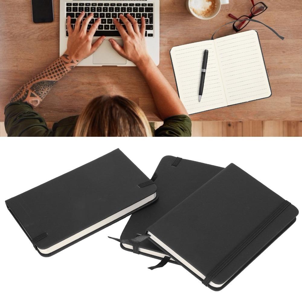 

3Pcs PU Leather Notepad Hardcover Diary Convenient Journal Daily Record
