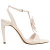 Zara Pu Elegant Open Toe Floral Decor Patent Effect High Heel Sandals 11Cm Women Sandals Pink 3317510604