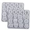 Flower Silicone Ring Molds with Different Sizes for DIY Crafts Jewelry Making
