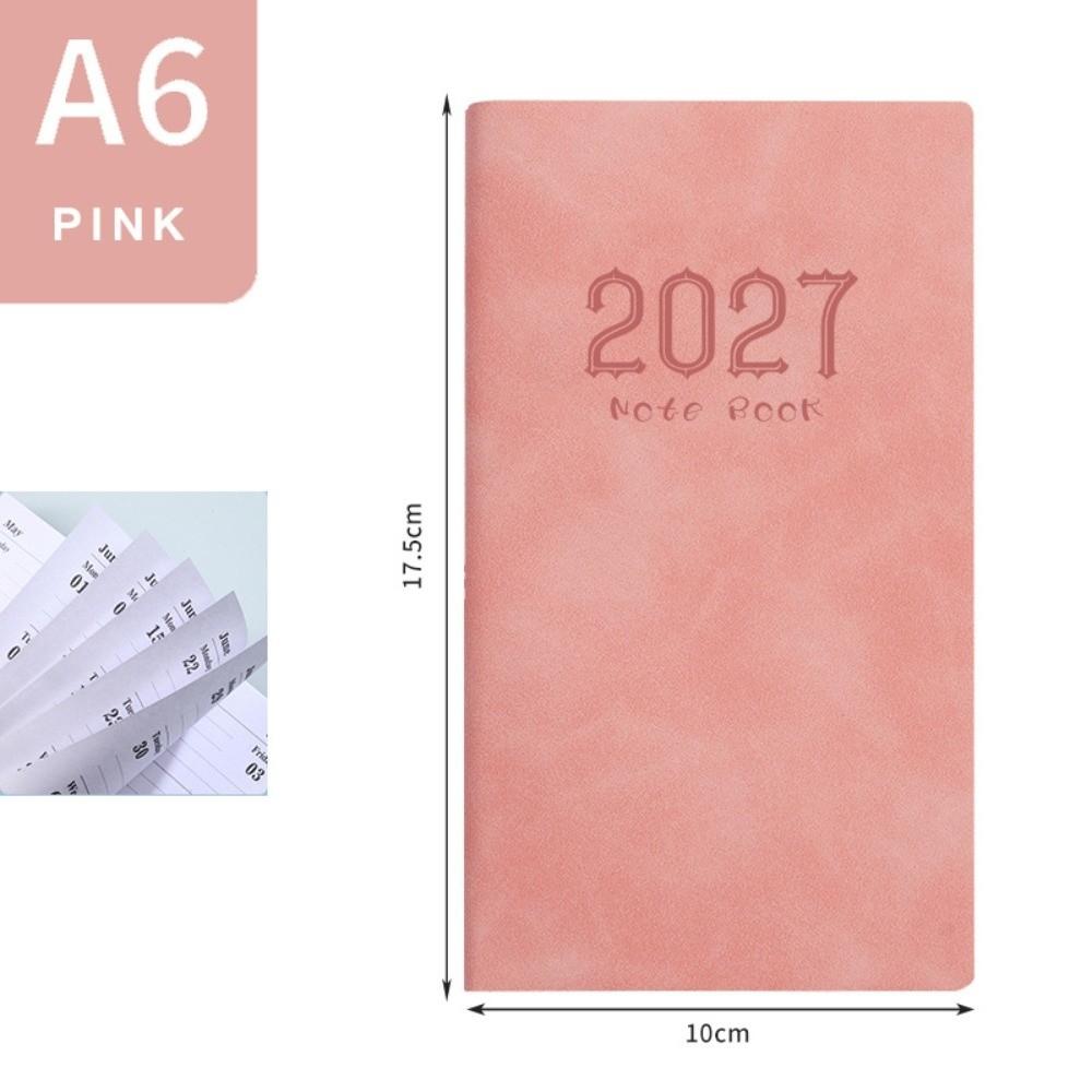 Pocket Design 2027 A6 Planner Notebook Portable Lightweight Daily Weekly Journal  Time Management