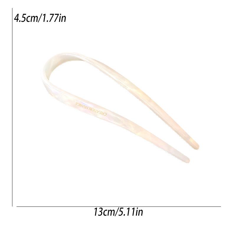 Chinese-style New Chinese Retro U-shaped Acetate Hairpin Fashion Gold Label Simple Hairpin Hair Accessory