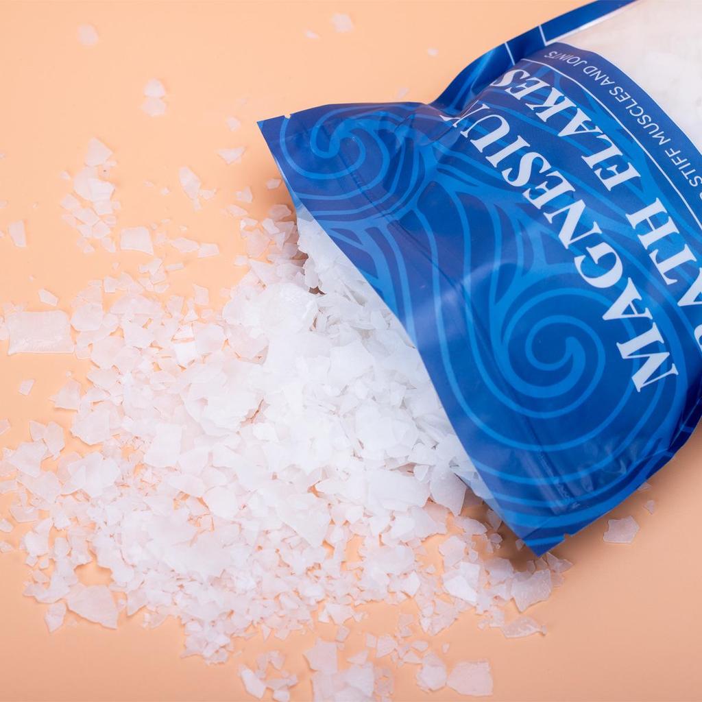 Cross-Border Magnesium Bath Flakes - 1kg Soaking Salts with Magnesium Chloride & Epsom Minerals.