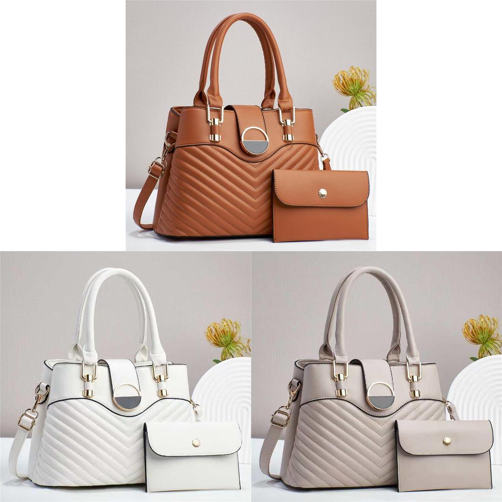Pu Minimalist Tote Bag For Women With Large Capacity And Zipper Closure For Daily Use