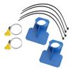 2 PCS Swimming Pool Pipe Fixing Holder Hose Support Mount Bracket with 2 Hose Clamps