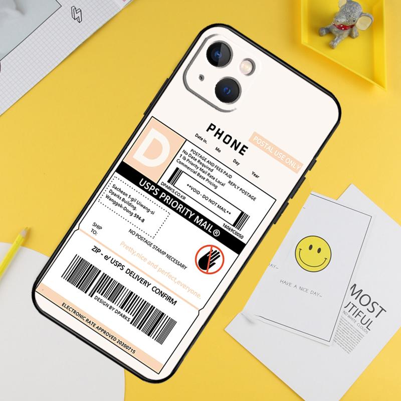 Barcode Label Cool Boys Girls Phone Case For iPhone 16 Pro 15 Pro 13 12 Mini 11 14 Pro Max XR 16 15 Plus 16e Cover Coque
