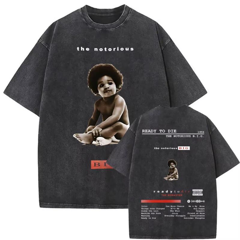 The Notorious Big Je To Všechno Byl Sen Grafické Vintage Vybledlé Tričko Hip Hop Rapper Biggie Smalls Trička Unisex Nadměrné Tričko