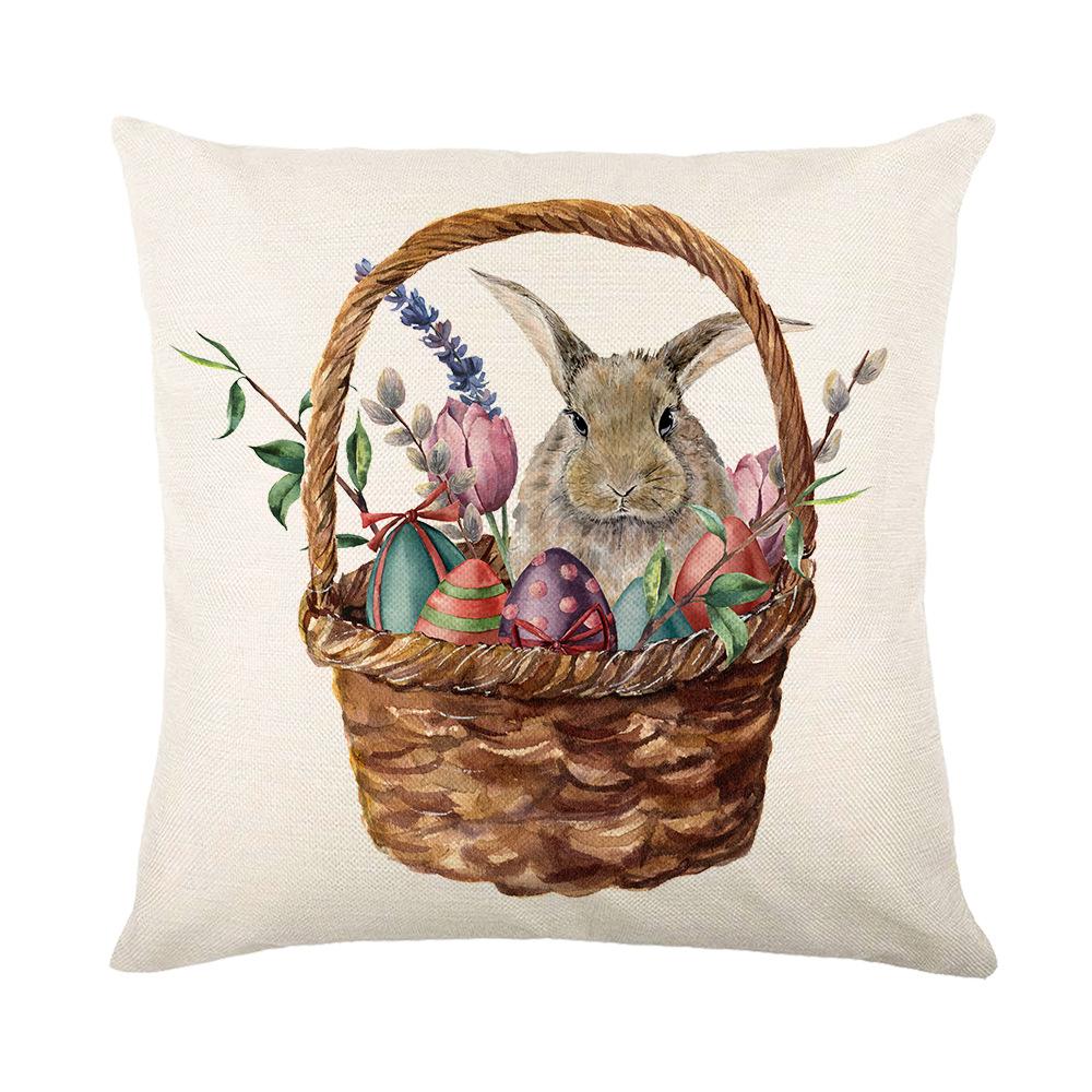 Easter Pillowcase Holiday Decoration Pillowcase Sofa Cushion Pillowcase
