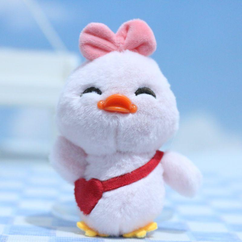 

Soft Duck Lovely Plush Keychain Adorable Stuffed Animal Figure For Bag Use Pendant розовый