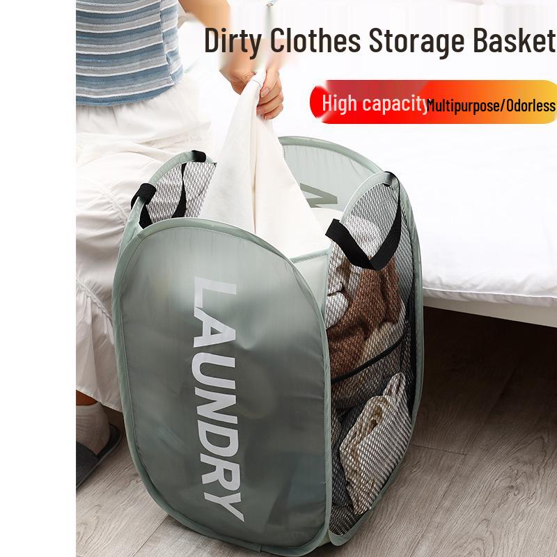 Foldable Printed Laundry Hamper - Large Dirty Clothes & Storage Basket for Dormitory