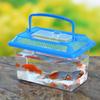 Transparent Portable Fish Tank for Small Pets - Goldfish, Turtles, Reptiles, and More