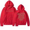 Faith Over Fear Christian Hoodie Christian Sweatshirt Jesus Hoodie Trendy Hoodie Bible Verse Aesthetic Ladies Clothes
