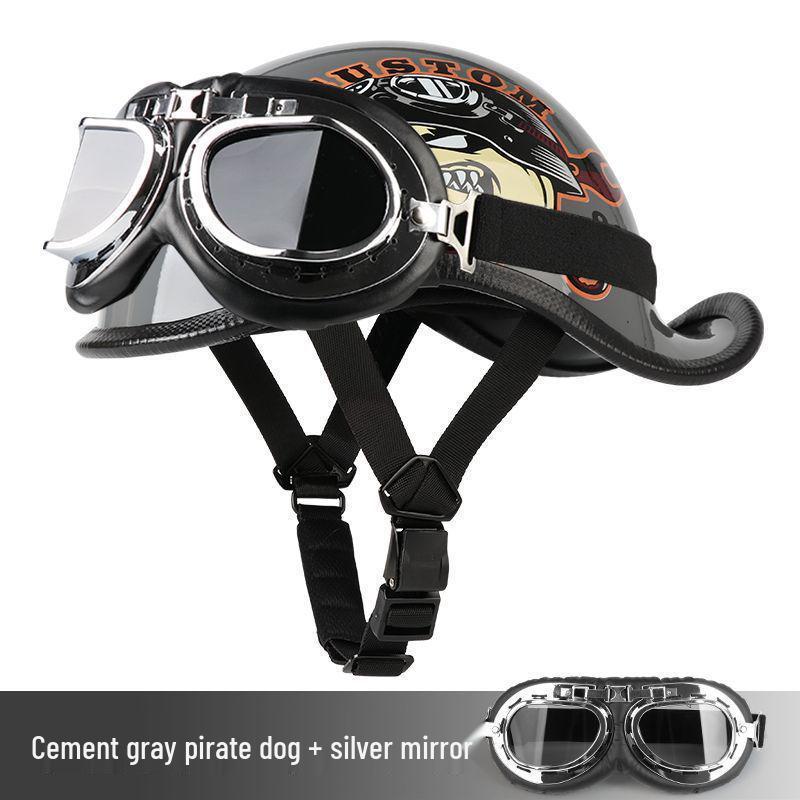 G3F Retro Japanischer Aufgebogener Heckhelm: Herren- & Damen-Cruiser-Helm für Radfahrer