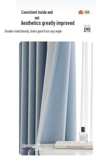 Double-Sided Cream Cotton Linen Curtains, High Shading, Bedroom Premium, Modern Simple Style