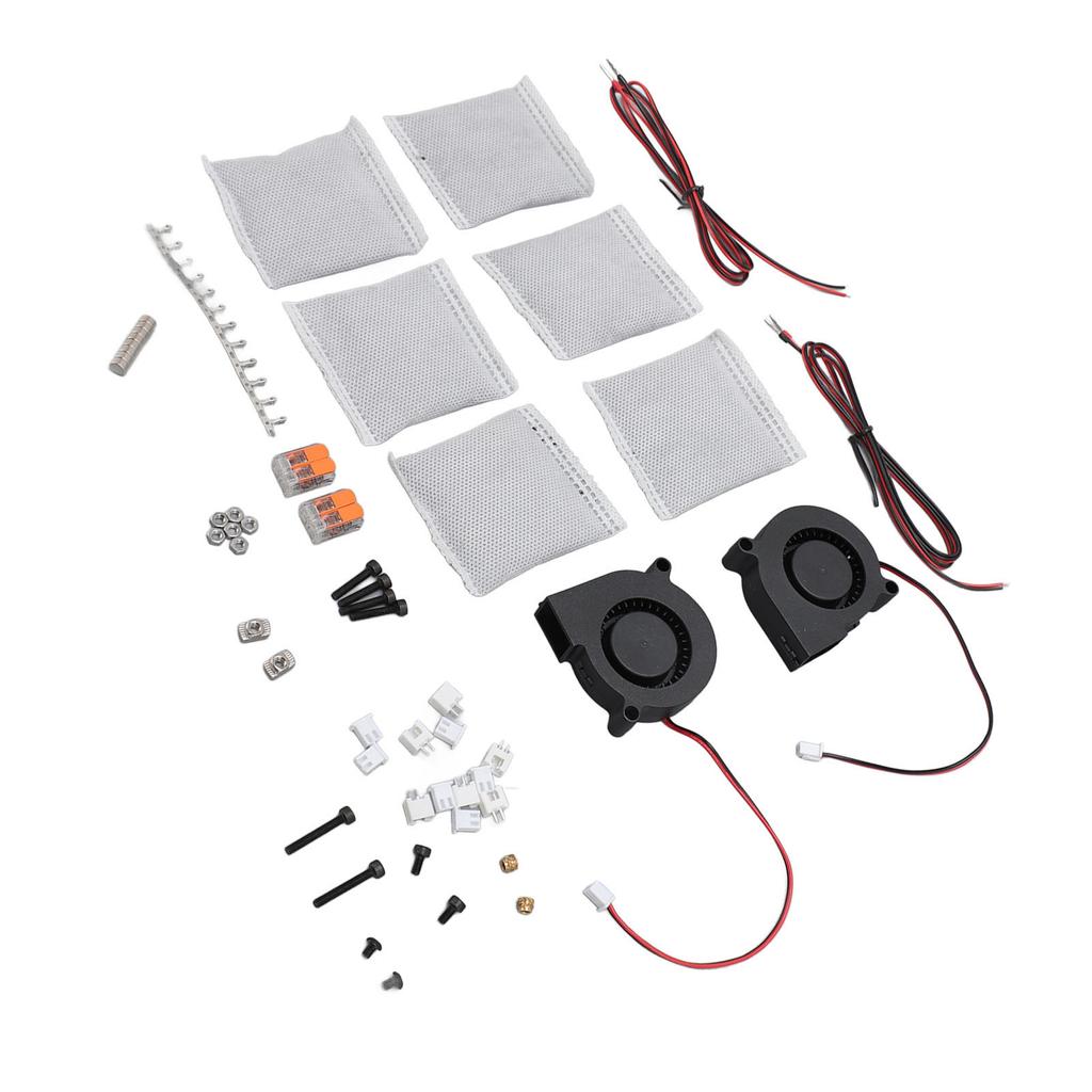 3D Printer Carbon Filters Refillable Quick Purification Durable Activated Carbon Filter with Fans