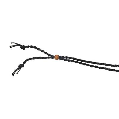 Easy Use DIY Necklace Cord Braided Hand-woven Crystal Necklace Holder Length Adjustable Wax Rope Braided Necklace Cord Necklace