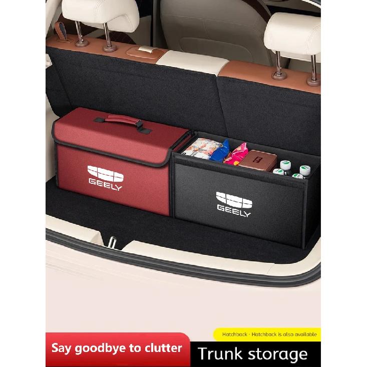 For GEELY Coolray Starray Emgrand Emgrand Tugella Car Trunk Storage Box Organizer Foldable Stowing Tidying Bag Car Accessories