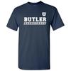Butler Bulldogs Basketball Slant Unisex Licensed T-Shirt - Navy