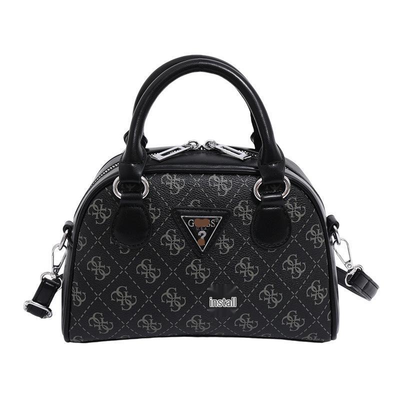 Women's 2025 Cross-border Printed Bowling Bag: European & American Style Versatile Crossbody Handbag