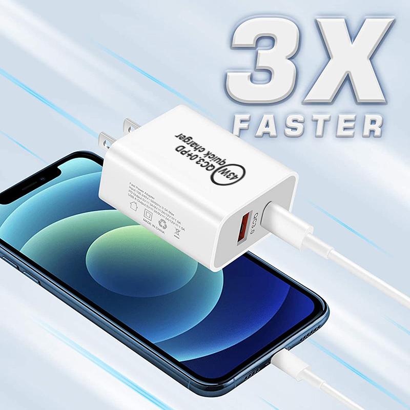 43W GaN Charger Mini PD 3.0 USB C Phone Charger For iPhone 16 15 14 Pro Samsung S25 Xiaomi Tablet iPad Air