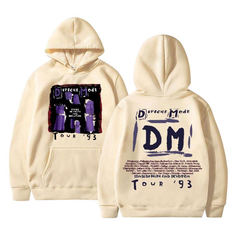 

Британський гурт Depeche Cool Mode Memento Mori Tour 2023 Толстовка з двостороннім принтом унісекс, великий вінтажний світшот XL