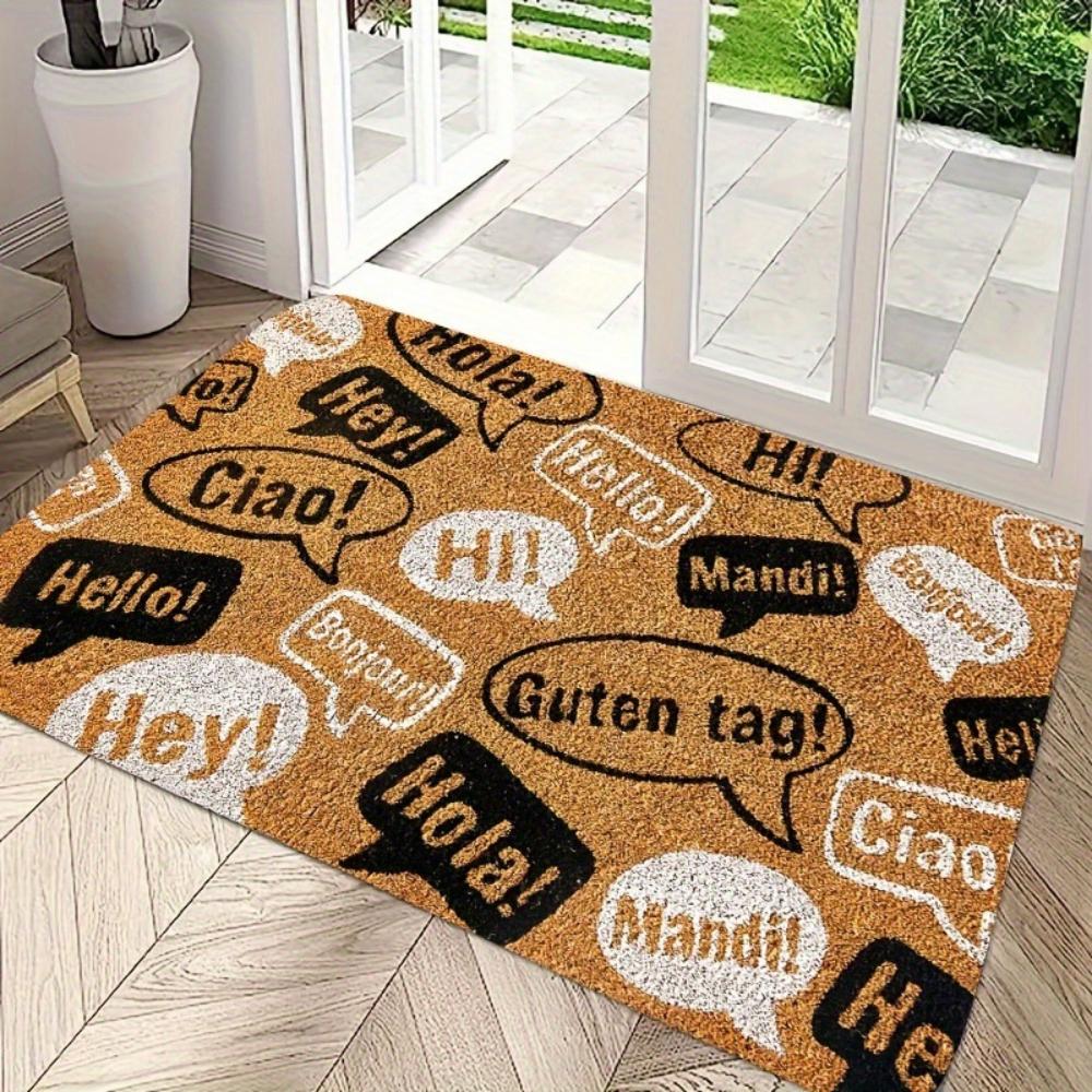 1 Stück "willkommen " Katze Fußmatte WILLKOMMEN Teppich Wohnzimmer Schlafzimmer Eingang Fußmatte Außen Rutschfeste Bodenmatte Sofa Fußmatte Küchenmatte