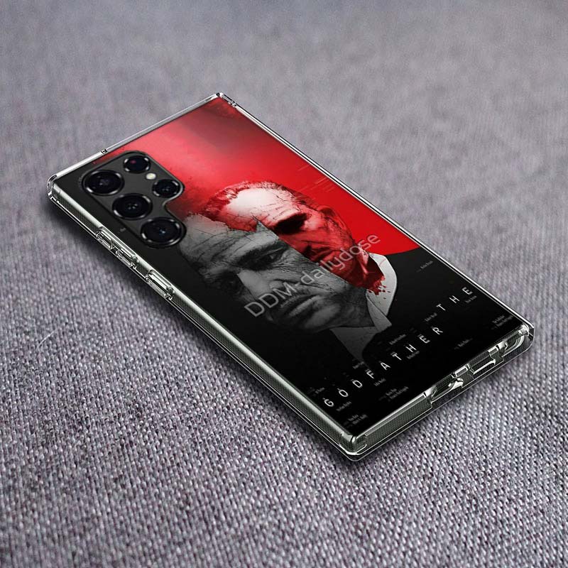 

The Godfather Clear Phone Case for Samsung Galaxy S24 S23 S21 Plus S20 FE S22 S26 Ultra S25 Edge TPU Capa Cases Cover Shell Shoc Samsung S23 Plus