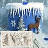 Mold Elk Shaped Silicone Mold Christmas Silicone DIY Epoxy Christmas Series Cake Baking Decoration Chocolate Mold
