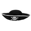 Tri Corner Pirate Hat Halloween Skull Print Captain Cap For Adults Children