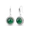 Jade Angel Ethnic Style S925 Silver Synthetic Agate Earrings