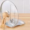 Silver/Gold Lid and Spoon Rest Shelf Detachable Pot Lid Rack Stainless Steel Pot Lid Holder  Home