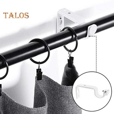 4Pcs Curtain Rod Bracket Easy Installation Curtain Rod Holders Heavy Duty Window Drapery Bracket for Home