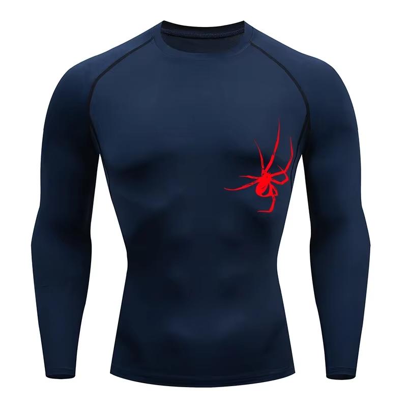 Men's T-shirt Men Running Sport T Shirt Men Compression Fitness Tops Tee Quick DryTight Training Gym Sport Running Shirts