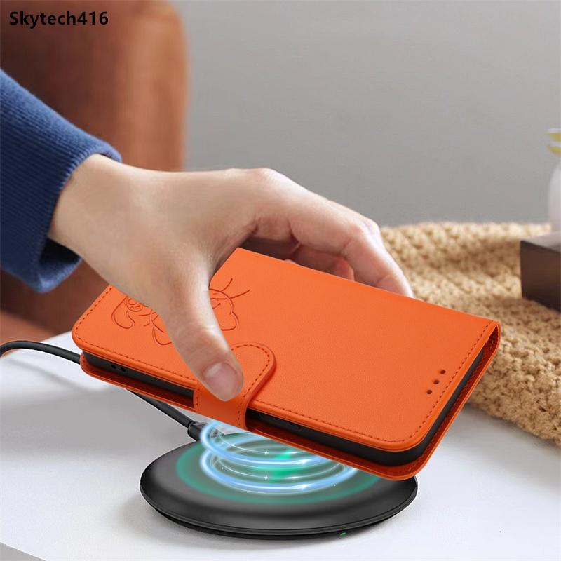 Case For Nothing CMF Phone 1 2 3 2A 3A Pro Flip Phone Casing Cute Cat Full Shockproof Protection Card Slot Leather Wallet Cover