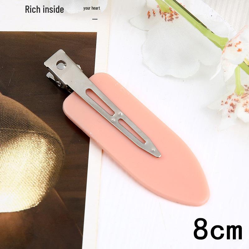 Trendy European & American Simple Duckbill Leaf Hair Clips - Seamless Bangs & Hairpins