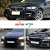 Car Front Bumper Racing Grille Front Kidney Dual Line Grilles For BMW 5 Series F10 F11 2011-2017 Car Front Grill Replacement